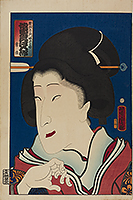 Bando Mitsugoro VI, by Yoshitora, 1862